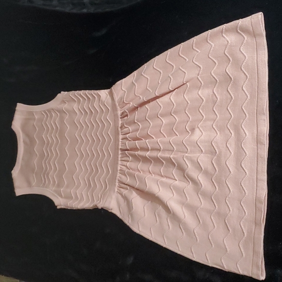 ROMEO + JULIET COUTURE Pinkish Peach Chevron Sweater Mini Dress-EUC-Sz XS - Picture 10 of 15